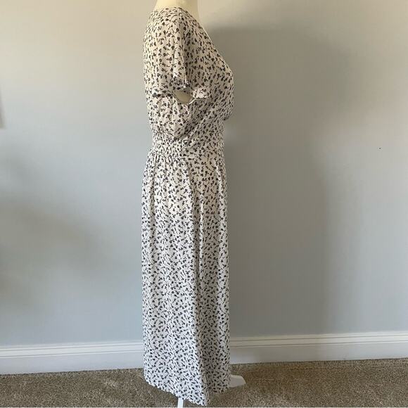 Sienna Sky Floral Faux Wrap Maxi Dress Medium - Picture 4 of 12